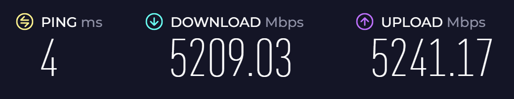 5gigabit speed test